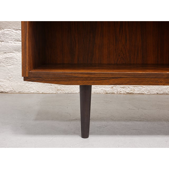 Large Danish Mid Century Modern Rosewood Bookcase, C. 1960's For Sale - Image 10 of 12