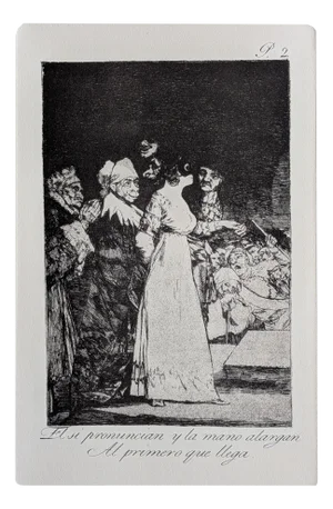 Francisco de Goya, Los Caprichos, Plate 2, Etching