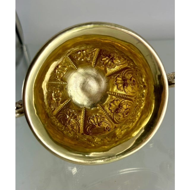 French Mid 19th Century French Silver Wedding Cup by Etienne-August Courtois For Sale - Image 3 of 4