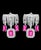 Metal Gia Certified, No Heat, 60 Ct Pink Sapphire & 25 Ct Diamond Necklace Suite 18 Kt For Sale - Image 7 of 8