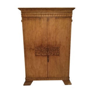 Designer Neoclassical Armoire For Sale