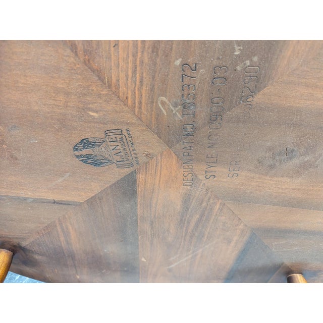 Brown Vintage Lane Round Coffee Table For Sale - Image 8 of 8