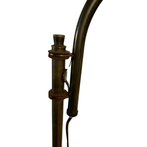 Metal Vintage M.G. Wheeler "Sight Light" Burgundy Floor Lamp Attributed to Earl Canfield For Sale - Image 7 of 7
