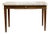 French 19th Century Walnut Table with Marble Top, Single Drawer and Tapered Legs For Sale