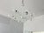 White Sputnik Chandelier, Clear Glass Globe Pendant Light, 8-Light Minimalist Ceiling Fixture For Sale - Image 6 of 10