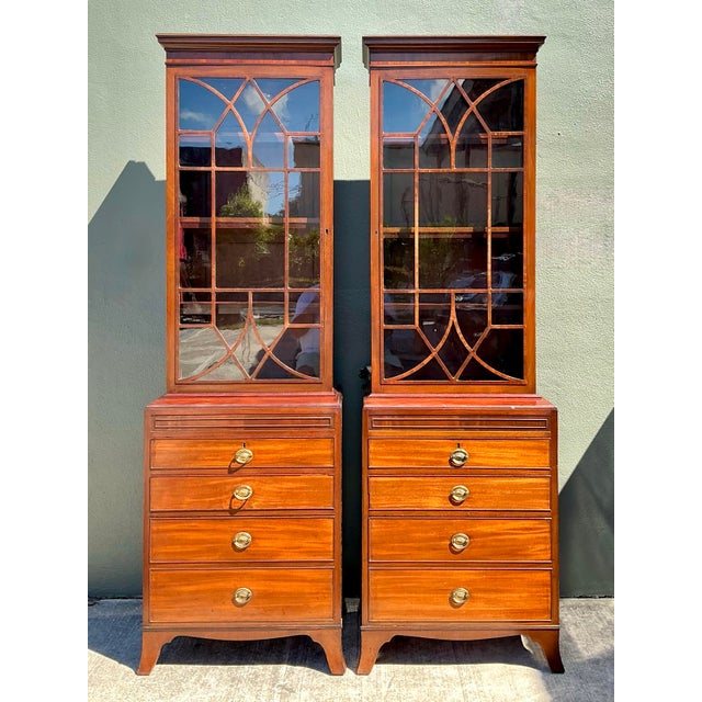 Vintage 19th Century George 111 Diminutive Cabinets - A Pair For Sale - Image 11 of 12