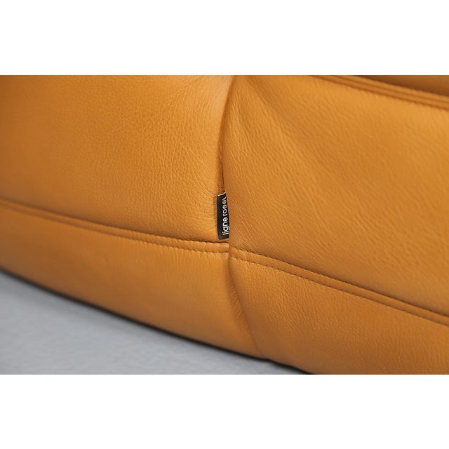 Cognac Leather Togo Sofas by Michel Ducaroy for Ligne Roset, 2010s, Set of 4 For Sale - Image 6 of 18