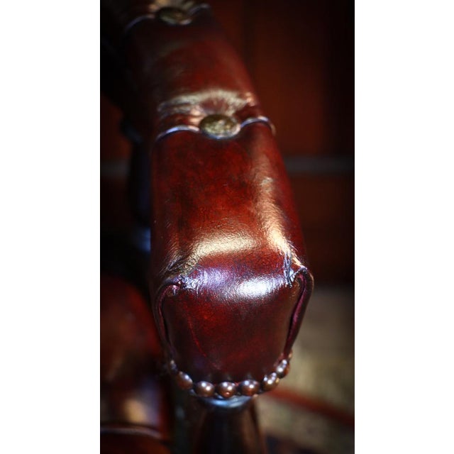Captain's Swivel Armchair in Leather by George Smith, 2010s For Sale - Image 14 of 18
