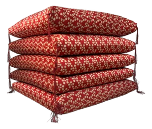 Japanese Zabuton Floor Cushions, 1980s, Set of 5