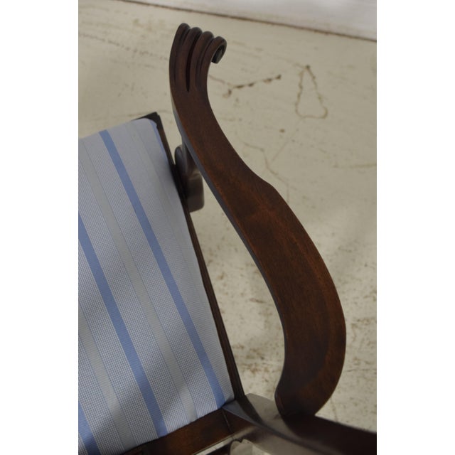 Stickley Set of 8 Stickley Mahogany Chippendale Dining Room Chairs For Sale - Image 4 of 11