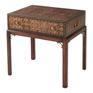Georgian Decoupage End Table For Sale