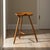 Amber Vintage Scandinavian Modern Sculptural Beech Tripod Stool For Sale - Image 8 of 17