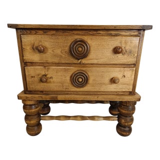 Brutalist Commode by Charles Dudouyt, 1940s For Sale