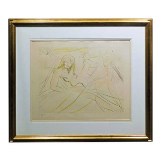 Salvador Dali "Cleopatra" Hand Signed Framed Art Intaglio Etching For Sale