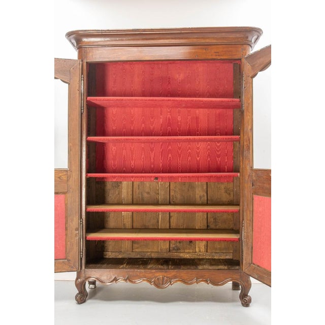 French Louis XV Ash Armoire, 1700s For Sale - Image 15 of 18