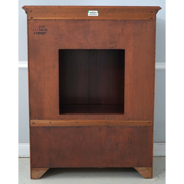 Ethan Allen Georgian Court Cherry Tv Entertainment Cabinet For Sale - Image 15 of 18
