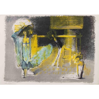 Sergio Vacchi, Margaritas, 1980s, Lithograph For Sale