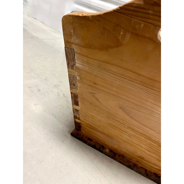 Vintage German Early 1900s Pine Lidded Dough Box For Sale - Image 9 of 11