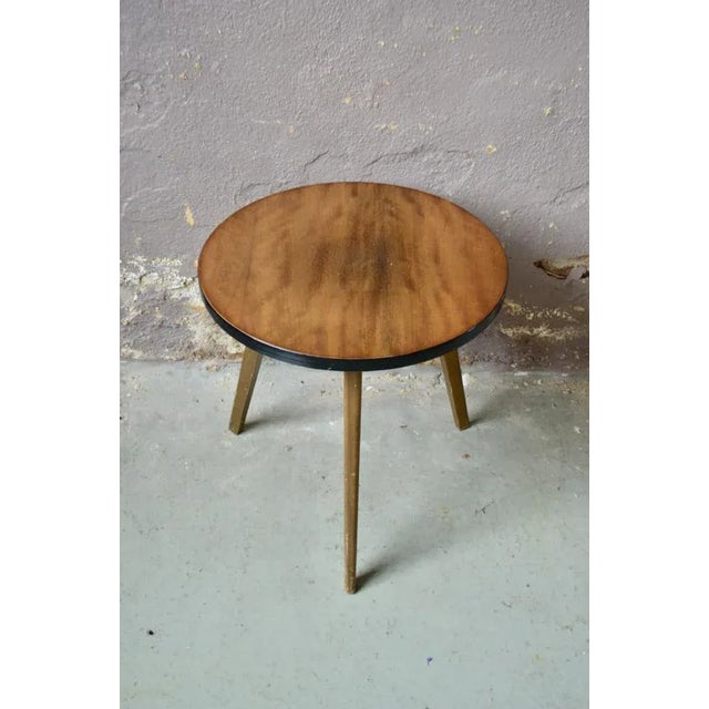 Vintage Tripod Pedestal Table, 1950s For Sale - Image 6 of 6