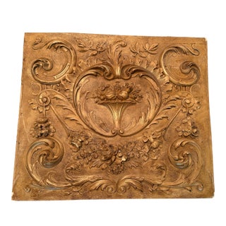 Stunning 19th Century French Painted Plaster Relief Panel, Louis XVI For Sale