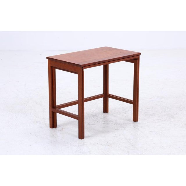 Mid-Century Danish Teak Nesting Tables, 1960s, Set of 2 For Sale - Image 4 of 14
