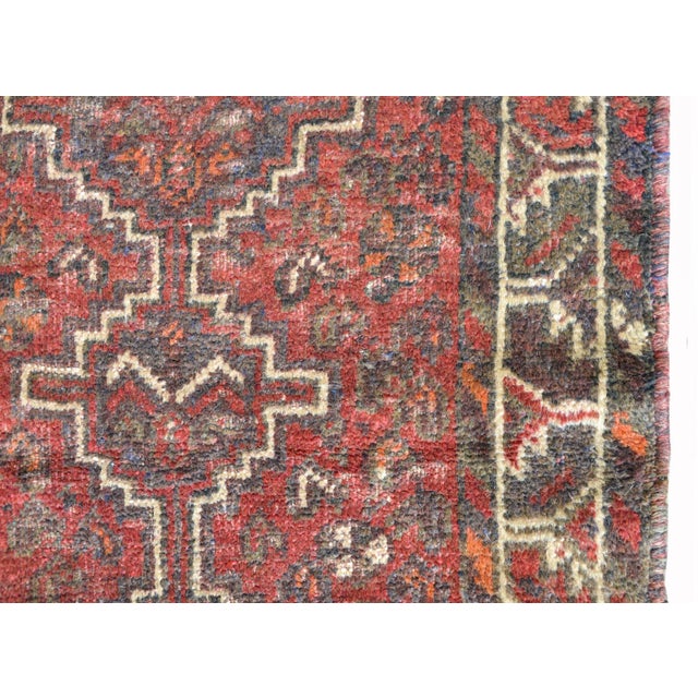 Vintage Mid Century Shiraz Rug For Sale In Chicago - Image 6 of 12