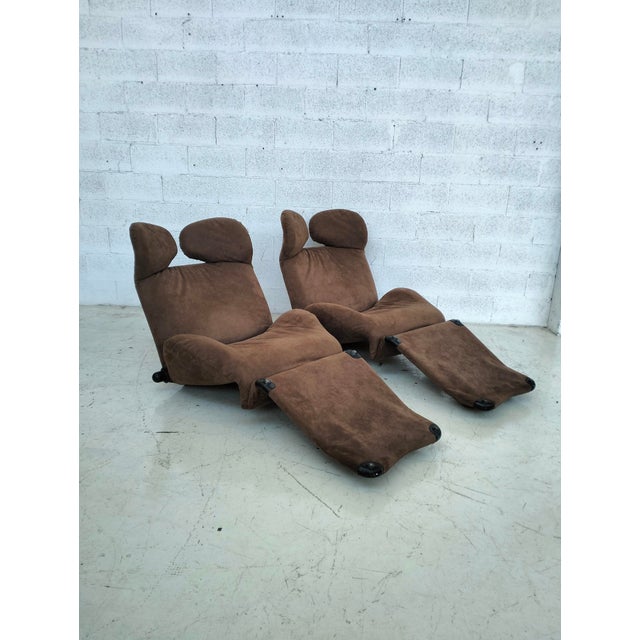 Vintage Wink Chaise Lounges by Toshiyuki Kita for Cassina, 1980s, Set of 2 For Sale - Image 11 of 13