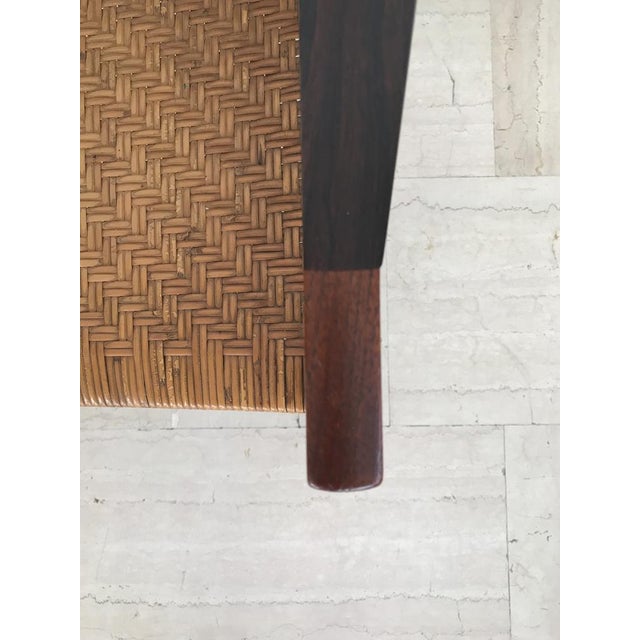 Armchair in Wood & Rattan Hvidt & Orla Mølgaard, Denmark, 1960s For Sale - Image 12 of 14