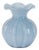 Scalloped Ribbed Glass Vase (Set of 2) For Sale