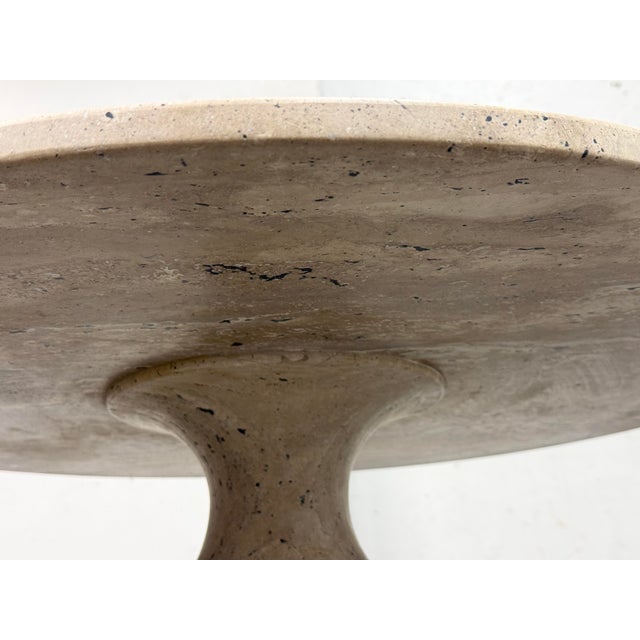 Vincent Dupont-Rougier for Christophe Delcourt Ouk Travertine Side Table For Sale - Image 12 of 12