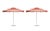 Not Yet Made - Made To Order Bermuda Dunes 9' Patio Umbrella, Burnt Orange & Cream, Set of 2 For Sale - Image 5 of 5