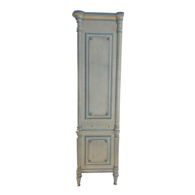 French Provincial Style Storage Wardrobes Dressers Connected by a Two-Drawer Wooden Desk/Dressing/Vanity Table For Sale - Image 9 of 11