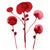 Contemporary Set of 6 - 15" by 19.9" White Wood or Natural Wood Framed Original Botanical Watercolor Flower Prints Installation in the Style of Louise Bourgeois For Sale - Image 3 of 8