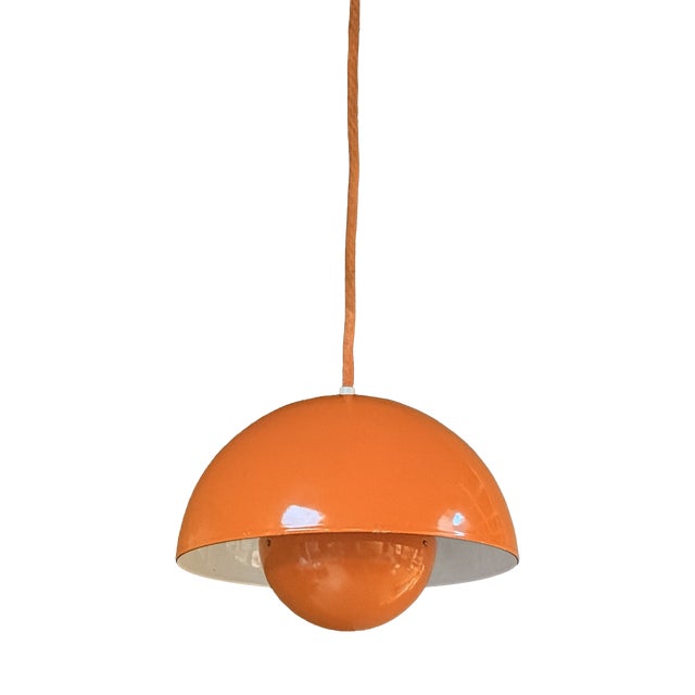 Flower Pot Pendant Lamp by Verner Panton for Louis Poulsen, Denmark, 1960s For Sale