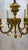 Baroque 1900s Gilt Bronze Flowers Chandelier 4 Lights For Sale - Image 3 of 7
