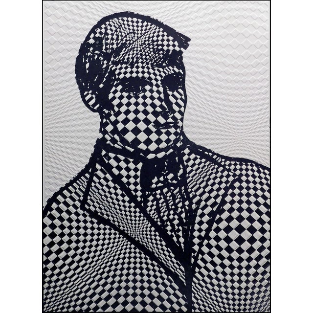 "Untitled " by Irene Stein Hand signed & numbered by the artist framed Limited Edition Etching Embossing on Arches paper...