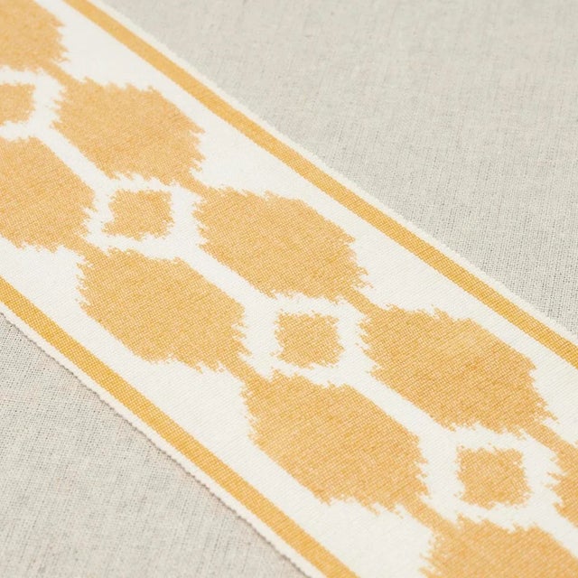 Schumacher Schumacher Telia Tape In Ochre For Sale - Image 4 of 5