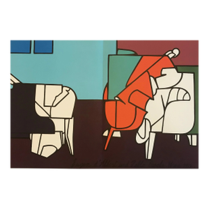 Adami Lithograph DM06188d Derriere Le Miroir 1970