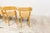 Set of 4 Scandinavian bistro armchair chairs from the 60s. They have a golden honey color and are in superb condition....