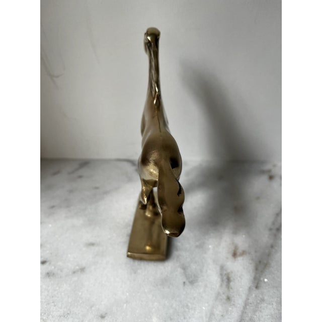 1960s Brass Vintage Running Horse Figurine For Sale - Image 5 of 12