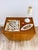 A small, well-proportioned chest of drawers made in czechoslovakia in the 1960s. It has four deep drawers with chrome wire...