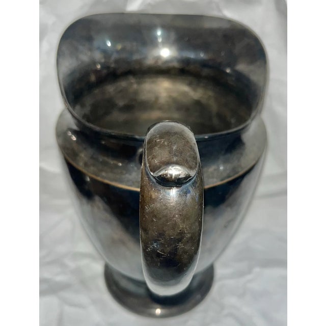 Silver Vintage International Silver Company Water Pitcher #527 For Sale - Image 8 of 11