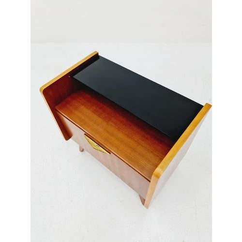 Mid-Century German Beech Nightstands / Bedside Tables from Wk Möbel, 1960s For Sale - Image 5 of 8