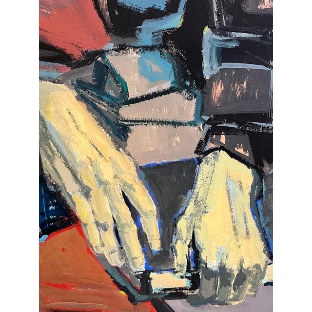 Frank Chabry, The Student, Oil on Canvas / Paper For Sale - Image 5 of 9