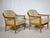 Mid-Century Modern Mid-Century Cherry Wood Club Chairs by Klaus Warzecha for Wilhelm Knoll, 1970s, Set of 2 For Sale - Image 3 of 10