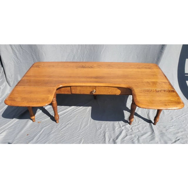 Brown 1960s Sprague & Carleton Drop Leaf Coffee Table For Sale - Image 8 of 9