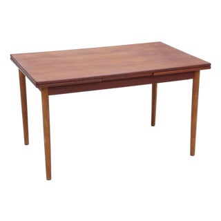 Mid-Century Teak Extendable Kitchen Table, 1960s For Sale