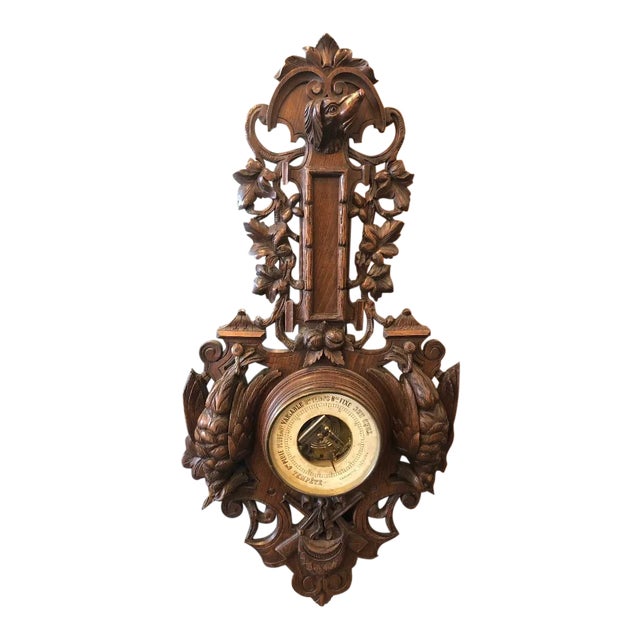 19th Century French Black Forest Louis XIII Barometer For Sale