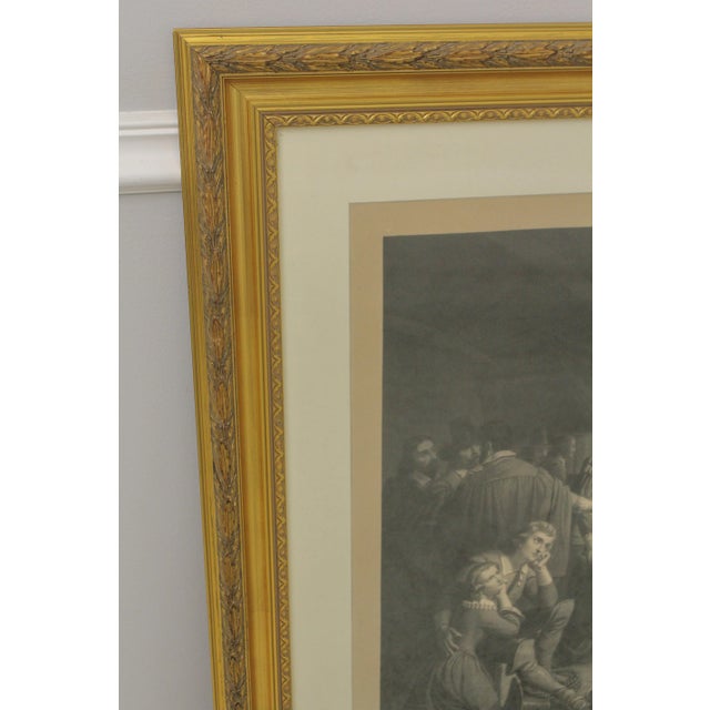 Vintage 19th C. Engraving Pilgrim Signing For Sale In Philadelphia - Image 6 of 13