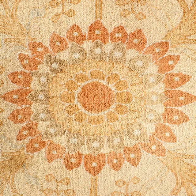 Traditional Mogul Collection Hand-Knotted Area Rug - Brown 10' 3" x 14' 3" For Sale - Image 3 of 4